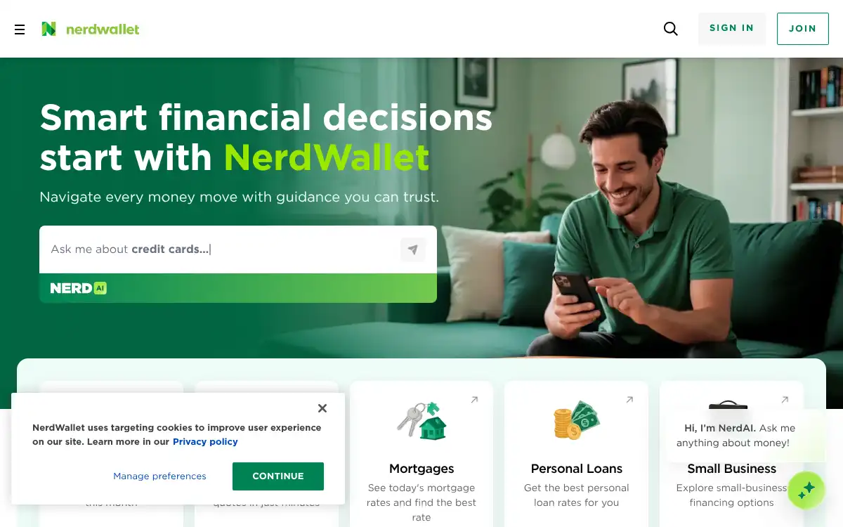 Final screenshot of https://www.nerdwallet.com/