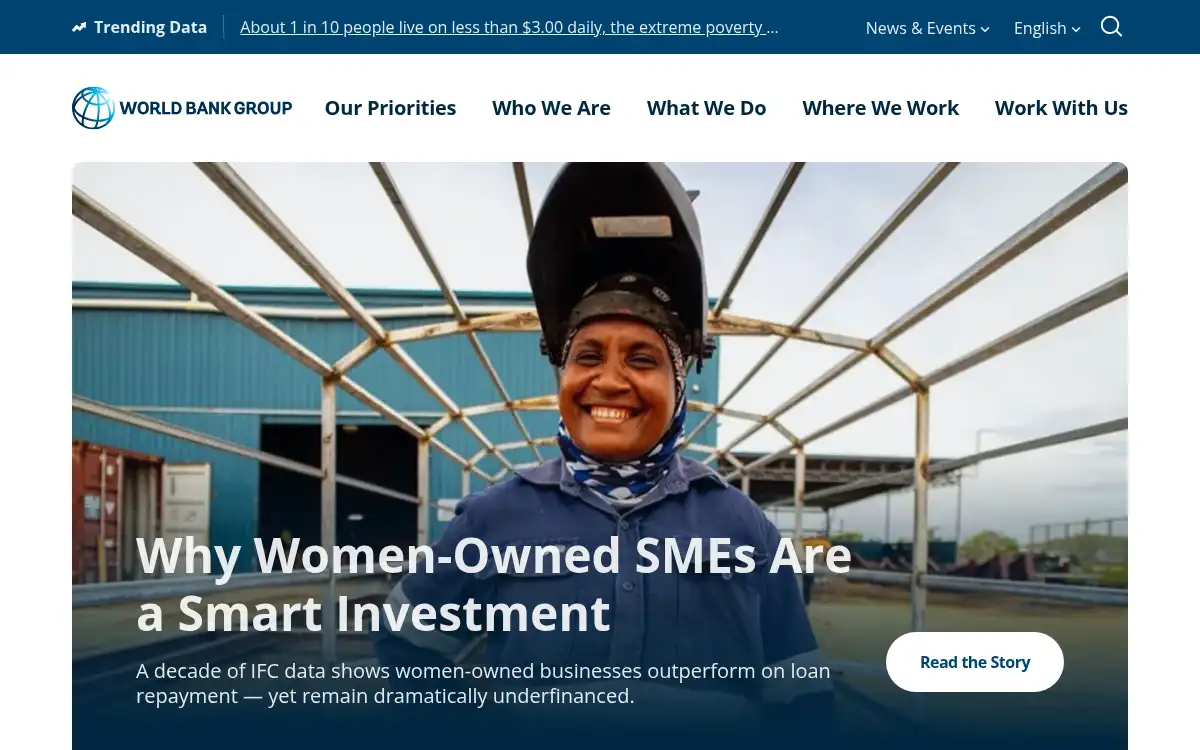 www.worldbank.org screenshot