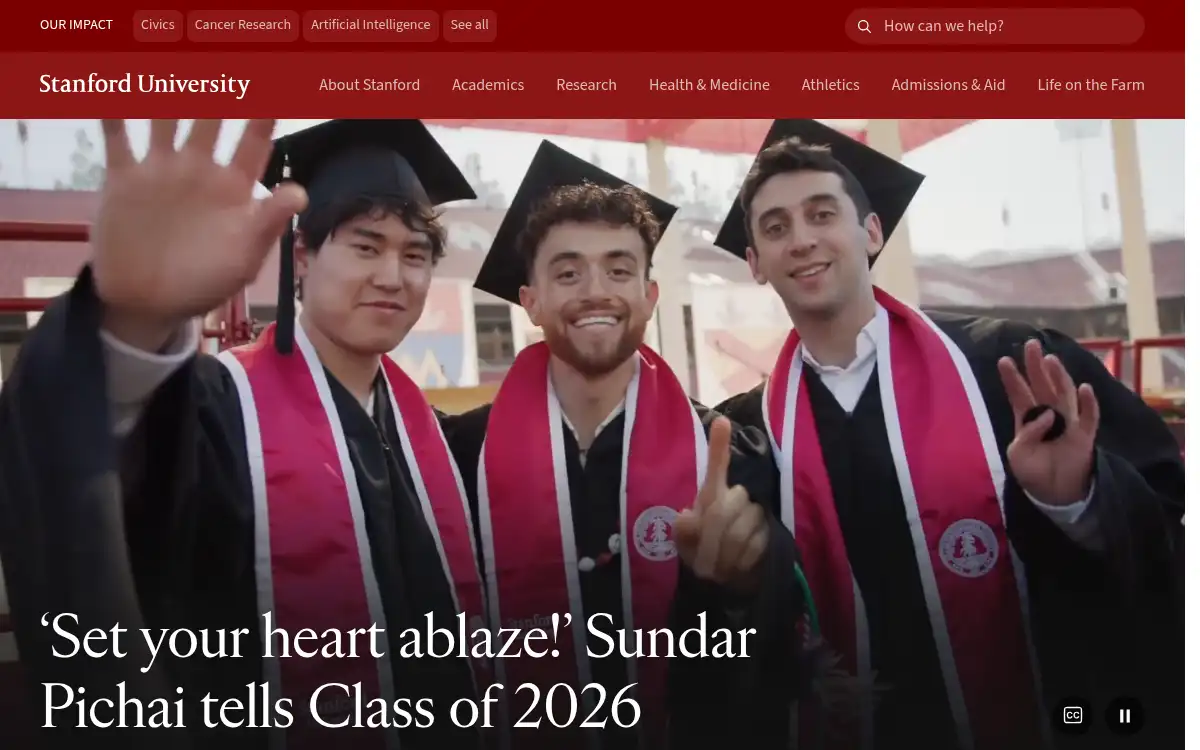 www.stanford.edu screenshot