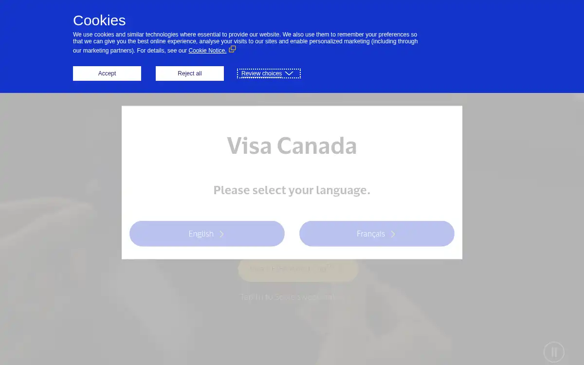 www.visa.com screenshot