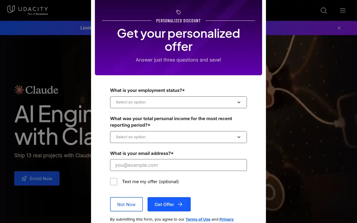 www.udacity.com screenshot