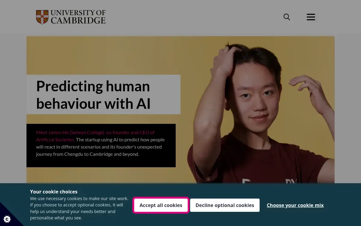 cam.ac.uk screenshot