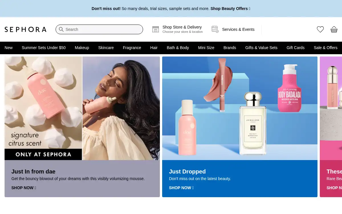 www.sephora.com screenshot