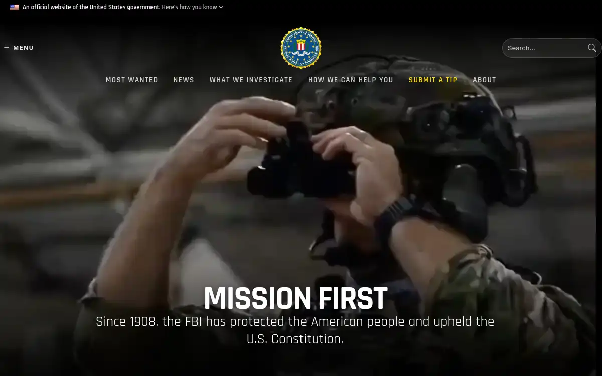 www.fbi.gov screenshot