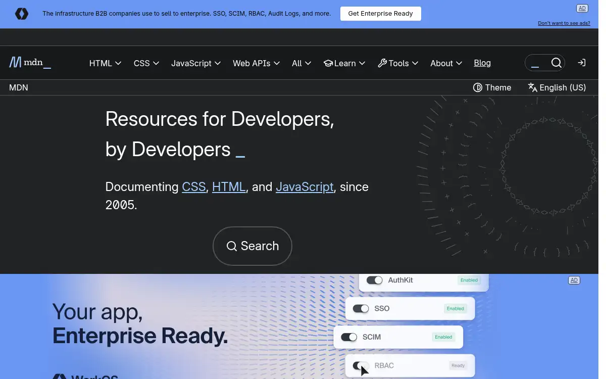 developer.mozilla.org screenshot