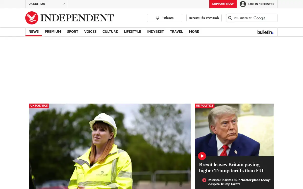 independent.co.uk screenshot