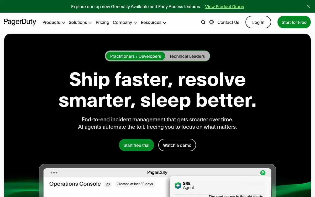www.pagerduty.com screenshot