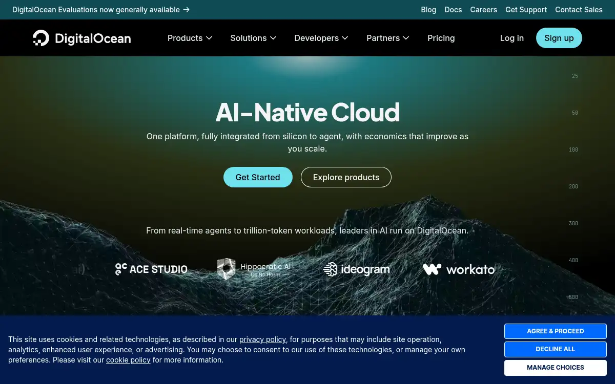 www.digitalocean.com screenshot