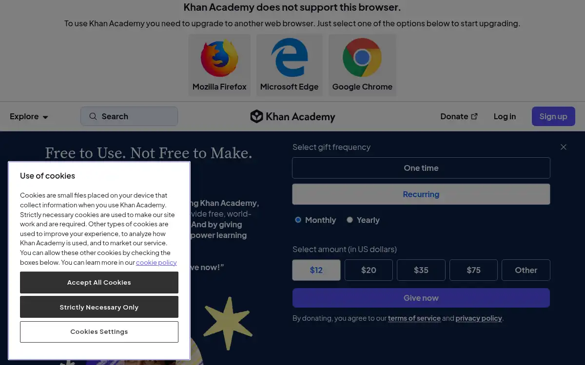 www.khanacademy.org screenshot