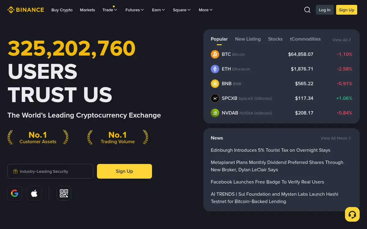 www.binance.com screenshot