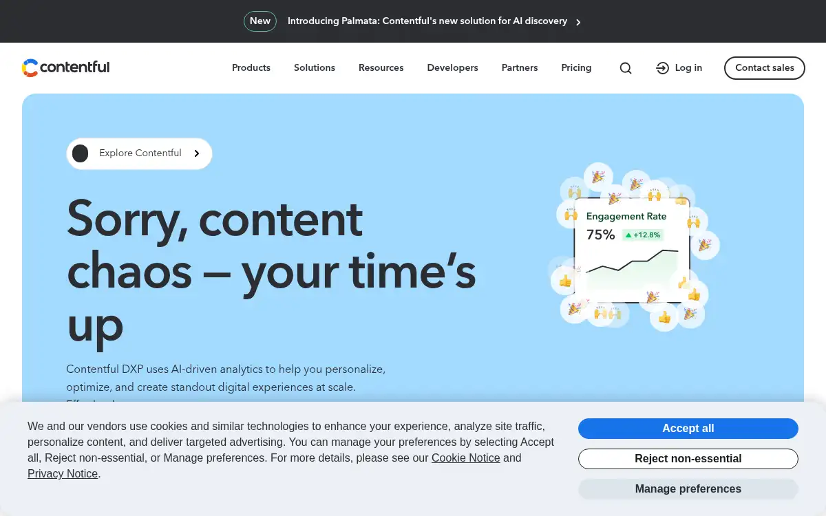 www.contentful.com screenshot