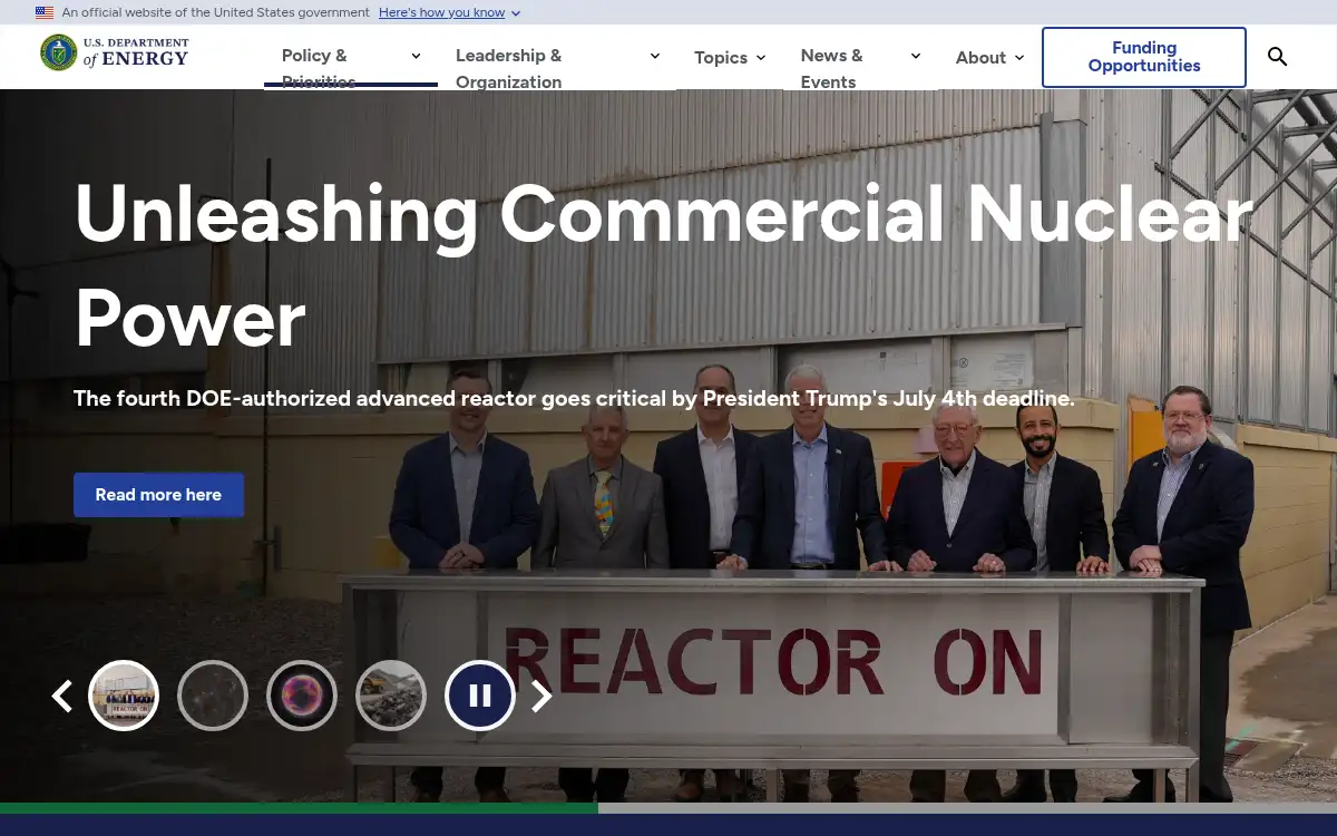 www.energy.gov screenshot