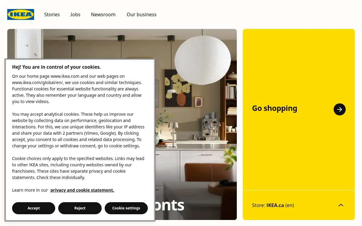 www.ikea.com screenshot