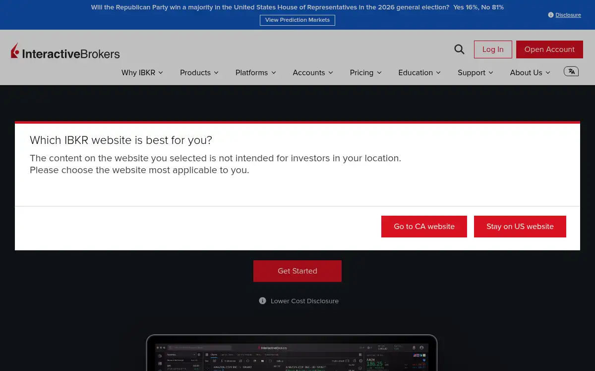 www.interactivebrokers.com screenshot