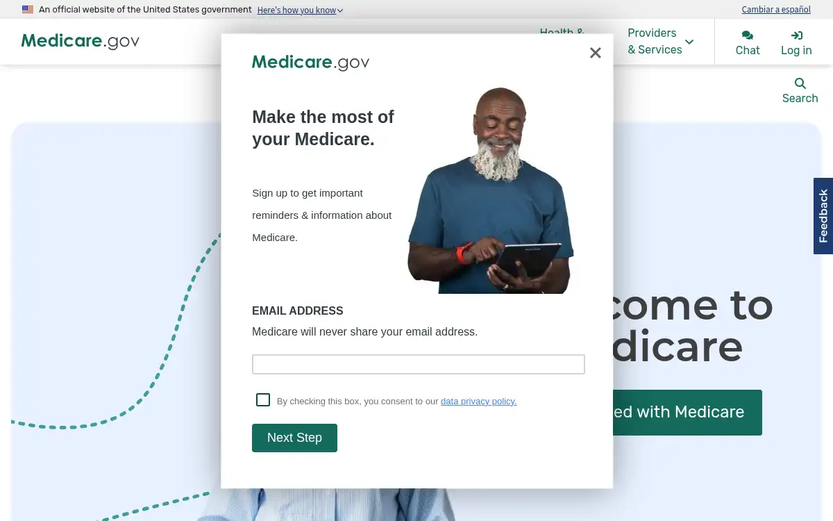 www.medicare.gov screenshot
