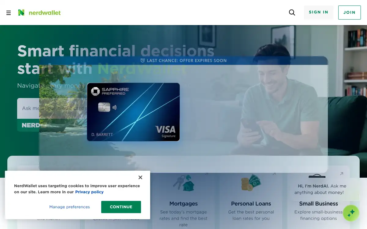 www.nerdwallet.com screenshot