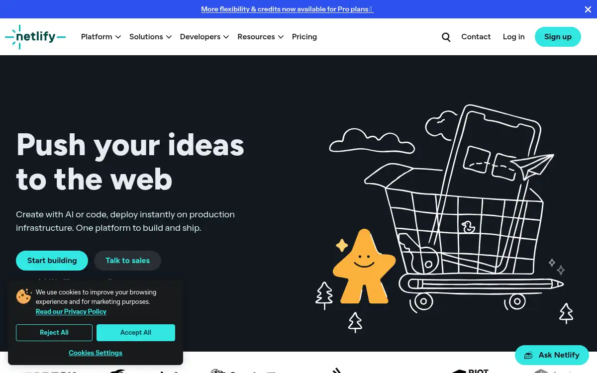 www.netlify.com screenshot