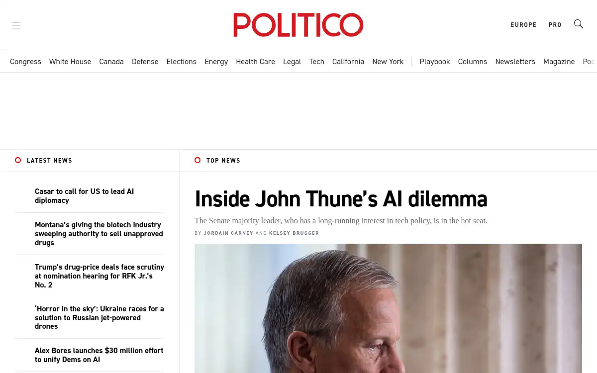 www.politico.com screenshot