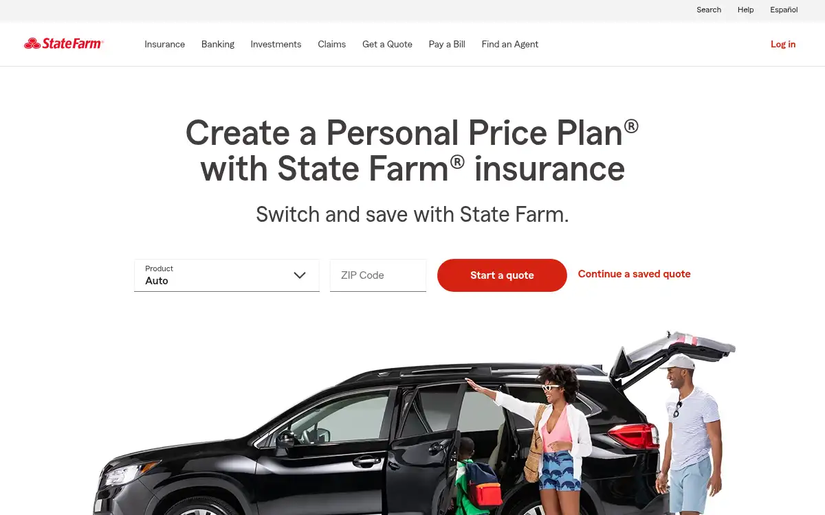 www.statefarm.com screenshot