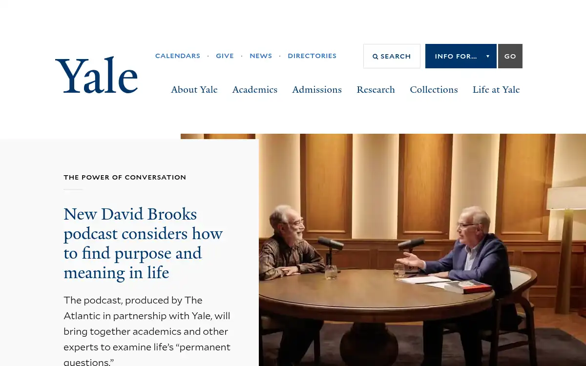 www.yale.edu screenshot