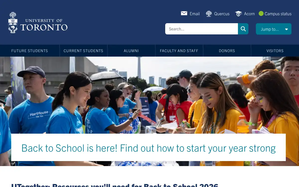www.utoronto.ca screenshot