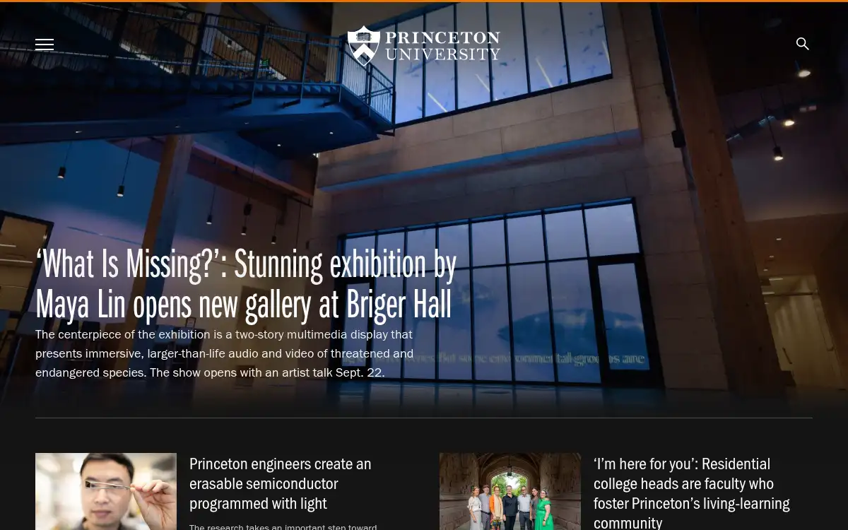www.princeton.edu screenshot