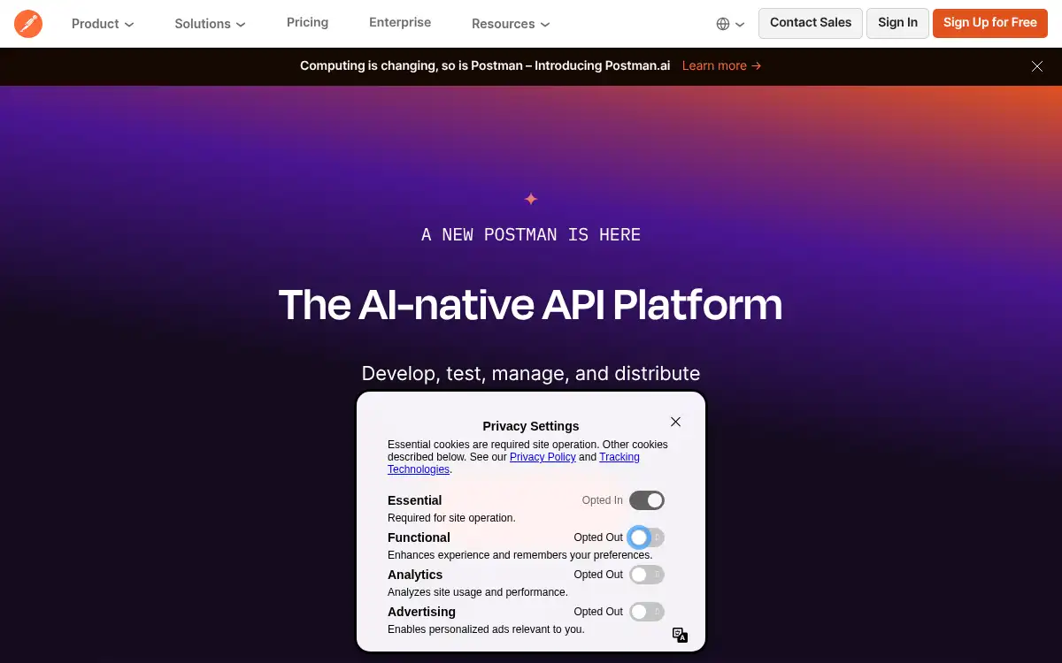 www.postman.com screenshot