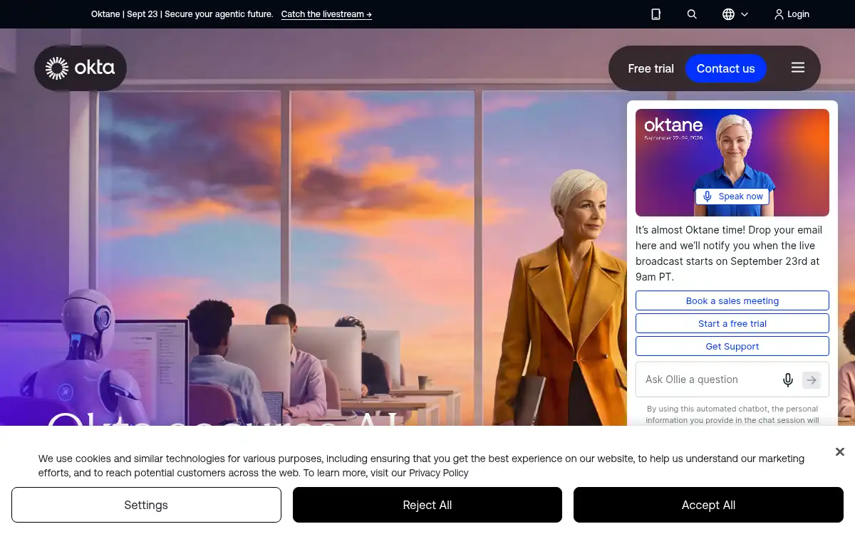www.okta.com screenshot