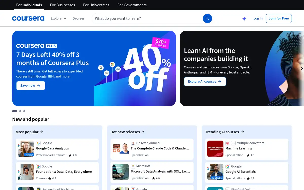 www.coursera.org screenshot