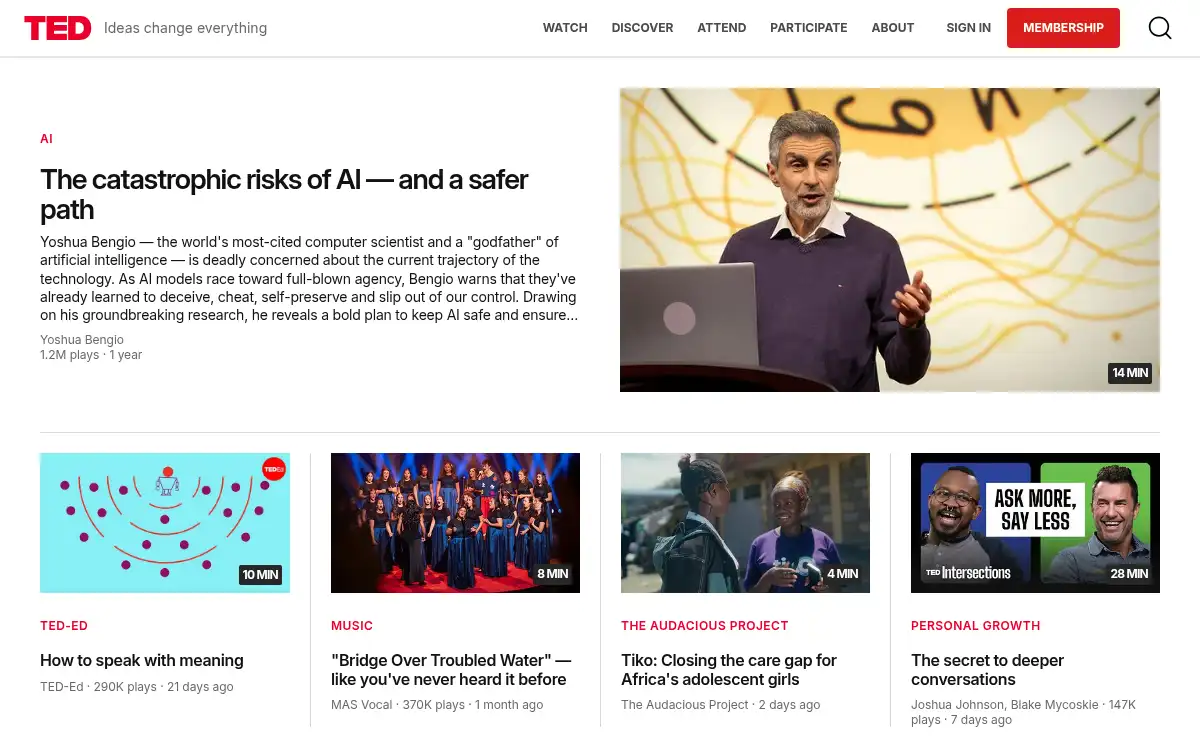 www.ted.com screenshot