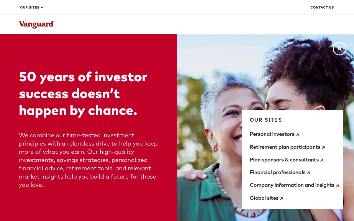 www.vanguard.com screenshot