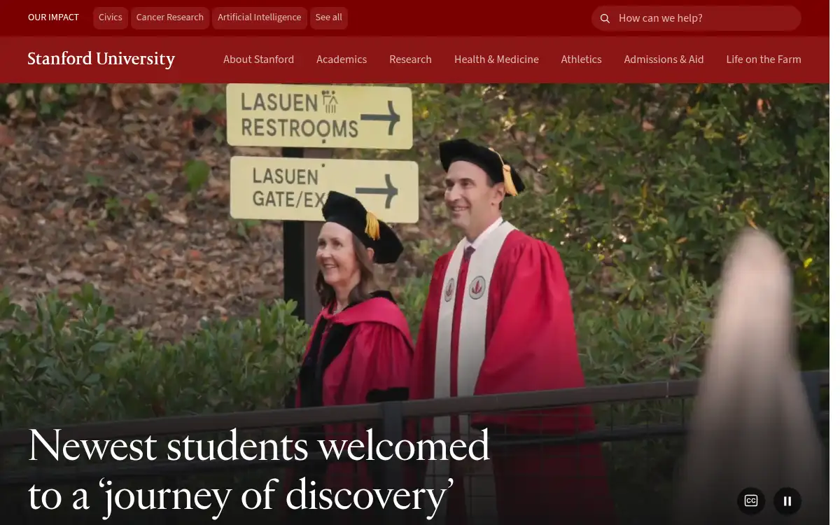 www.stanford.edu screenshot