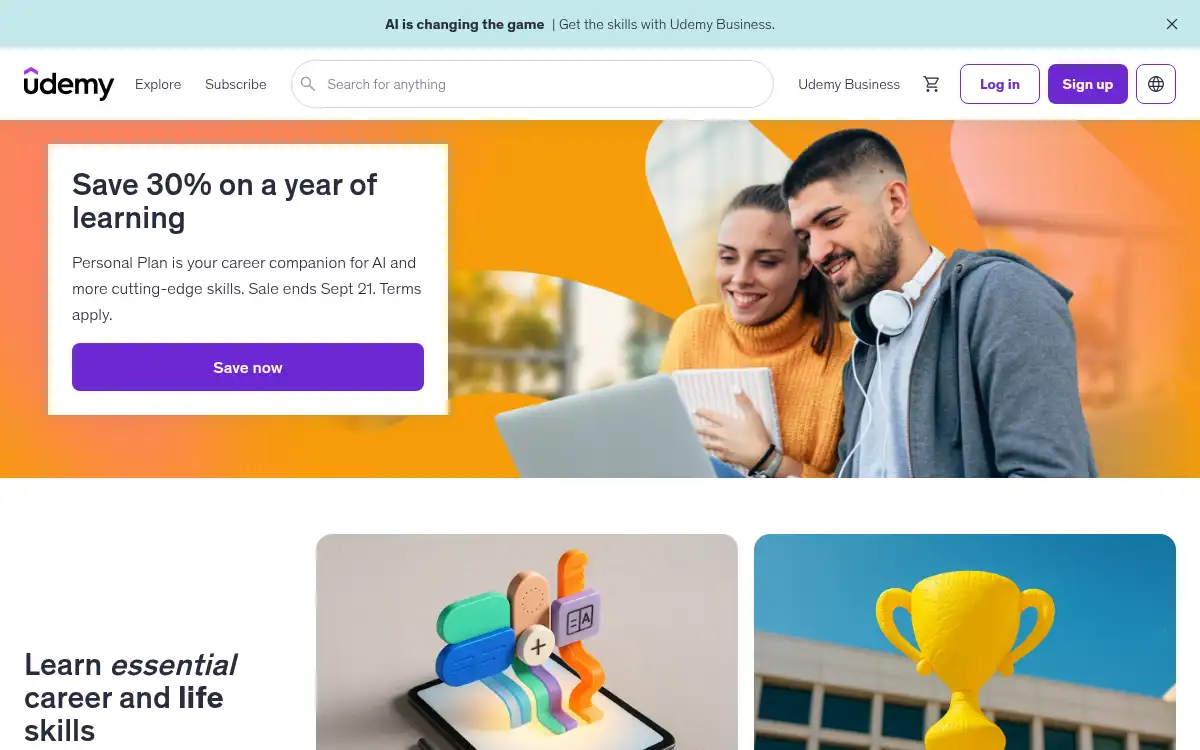 www.udemy.com screenshot