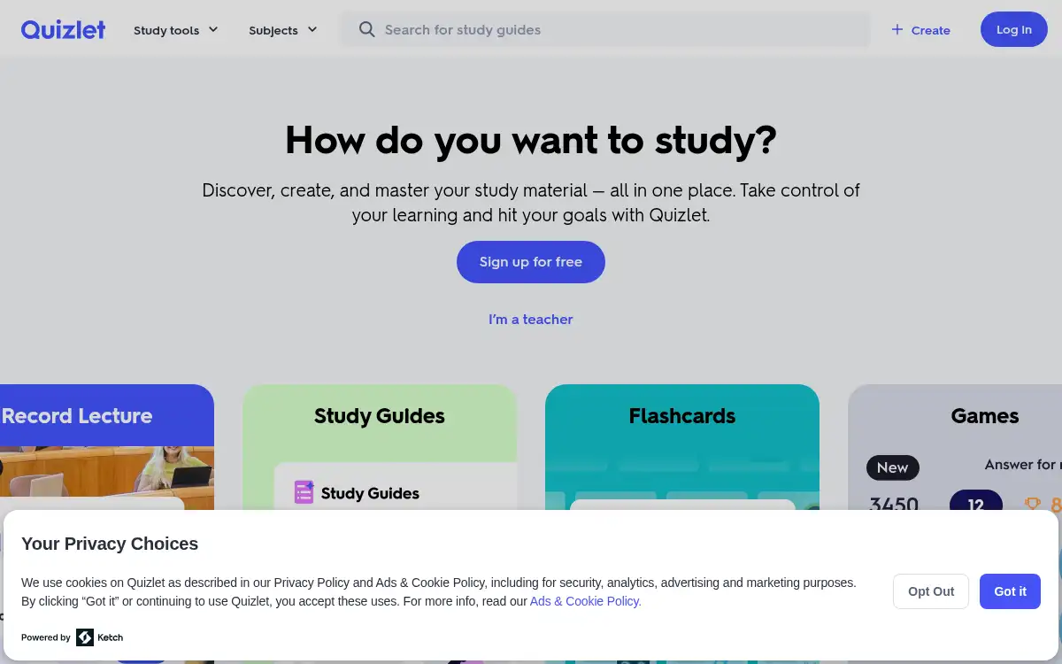 www.quizlet.com screenshot