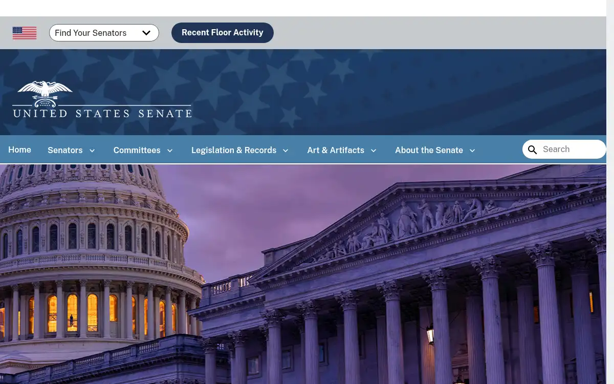 www.senate.gov screenshot