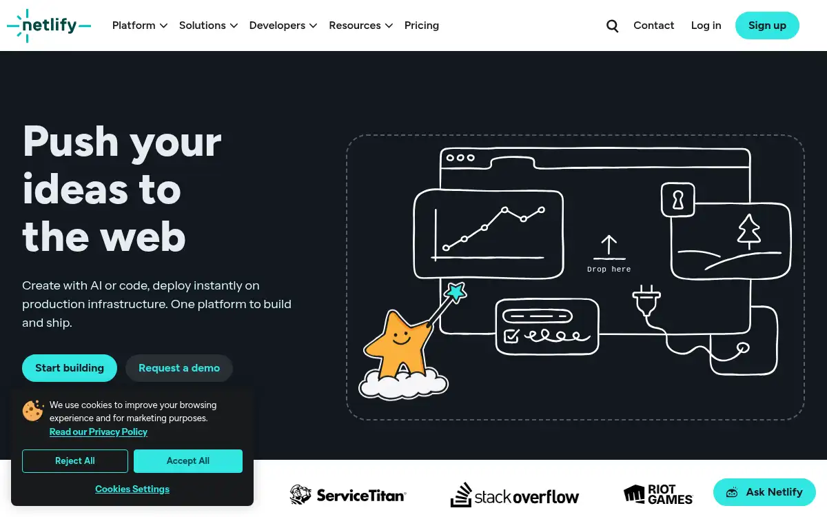 www.netlify.com screenshot
