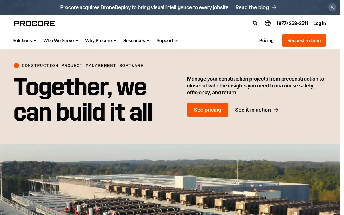 procore.com screenshot