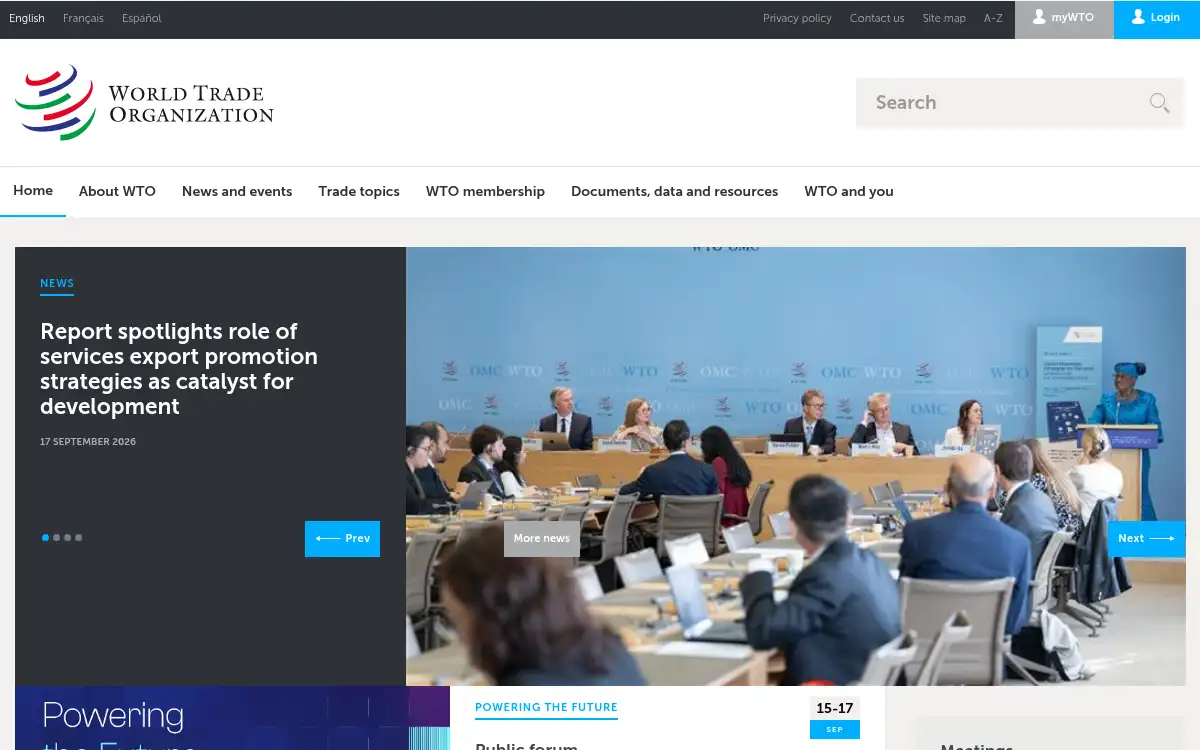 www.wto.org screenshot