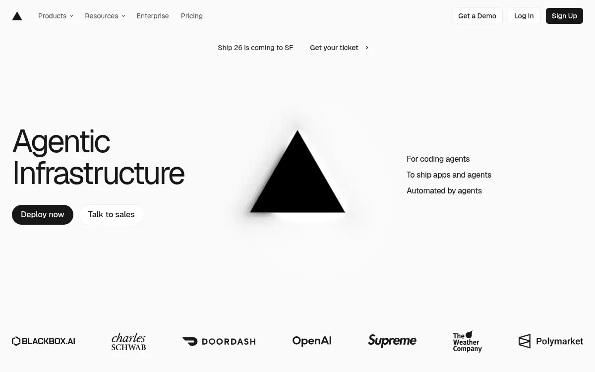 vercel.com screenshot
