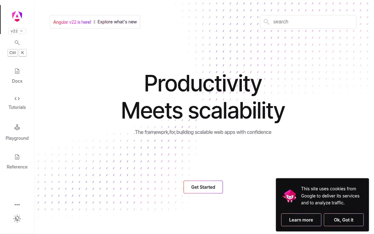 www.angular.dev screenshot