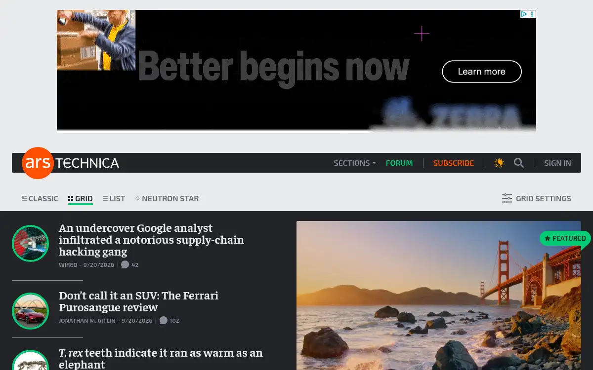 www.arstechnica.com screenshot