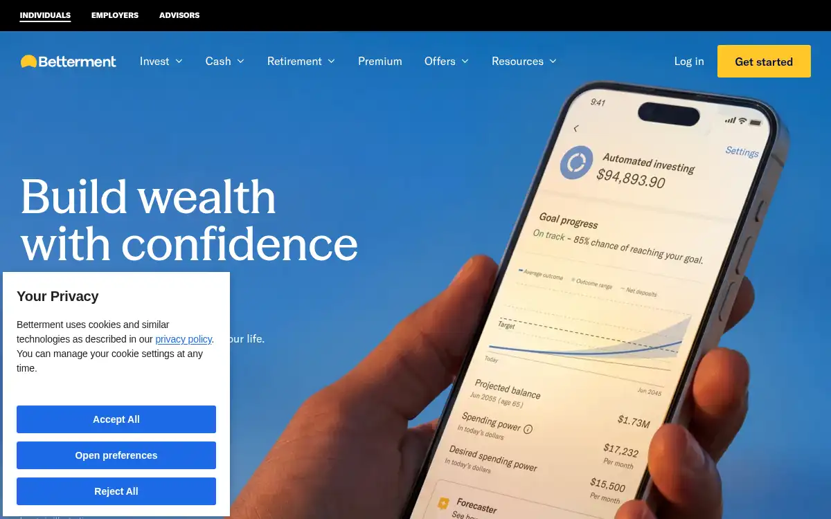 www.betterment.com screenshot