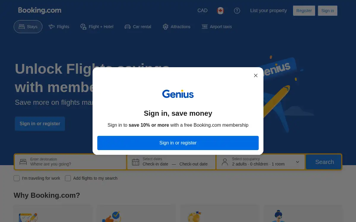 www.booking.com screenshot