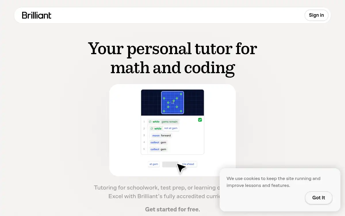 www.brilliant.org screenshot