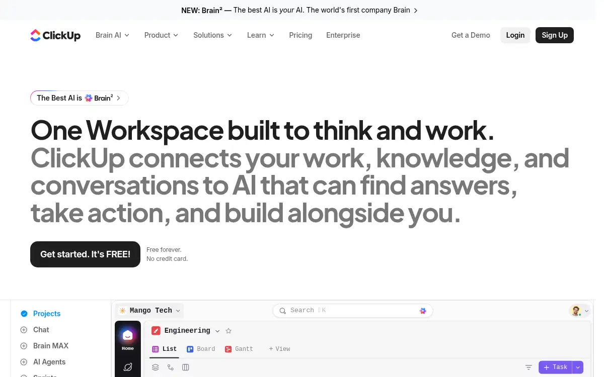 www.clickup.com screenshot