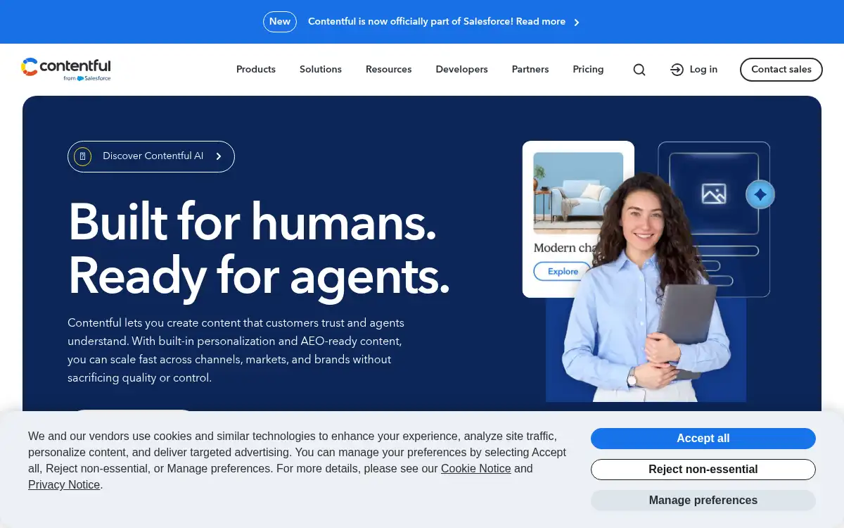 www.contentful.com screenshot