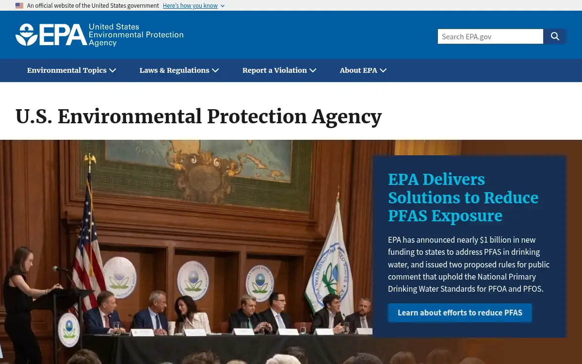 www.epa.gov screenshot