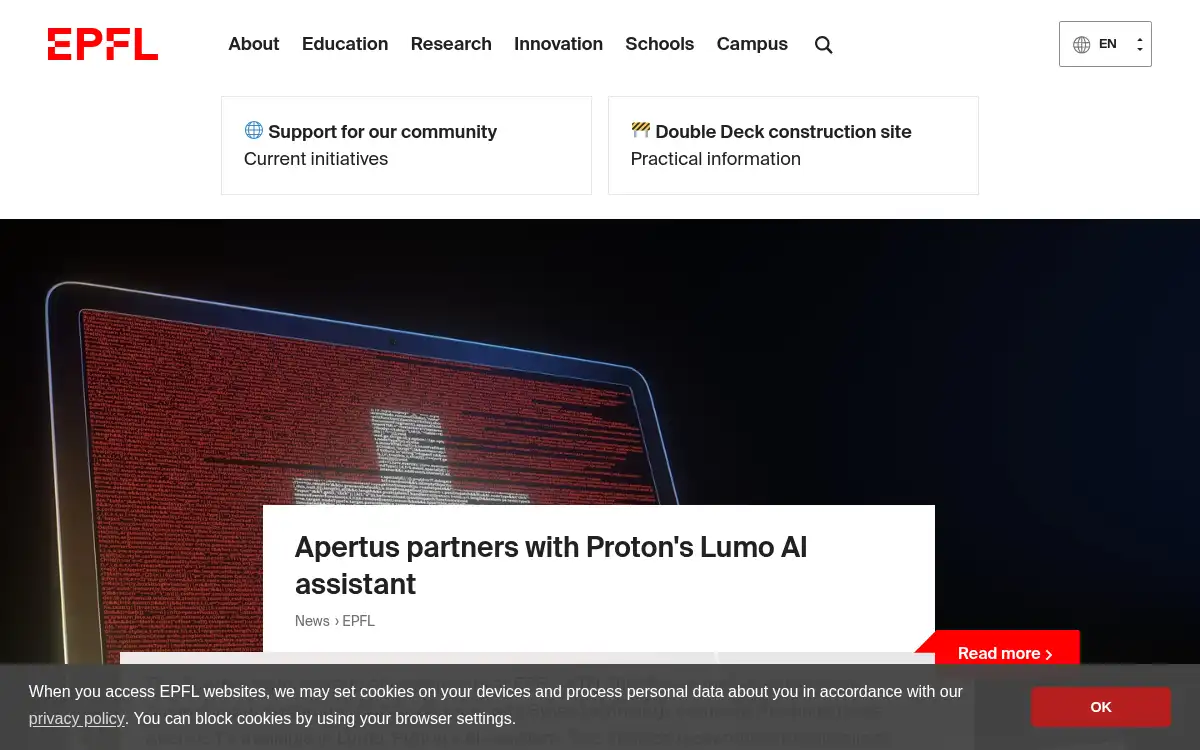 www.epfl.ch screenshot
