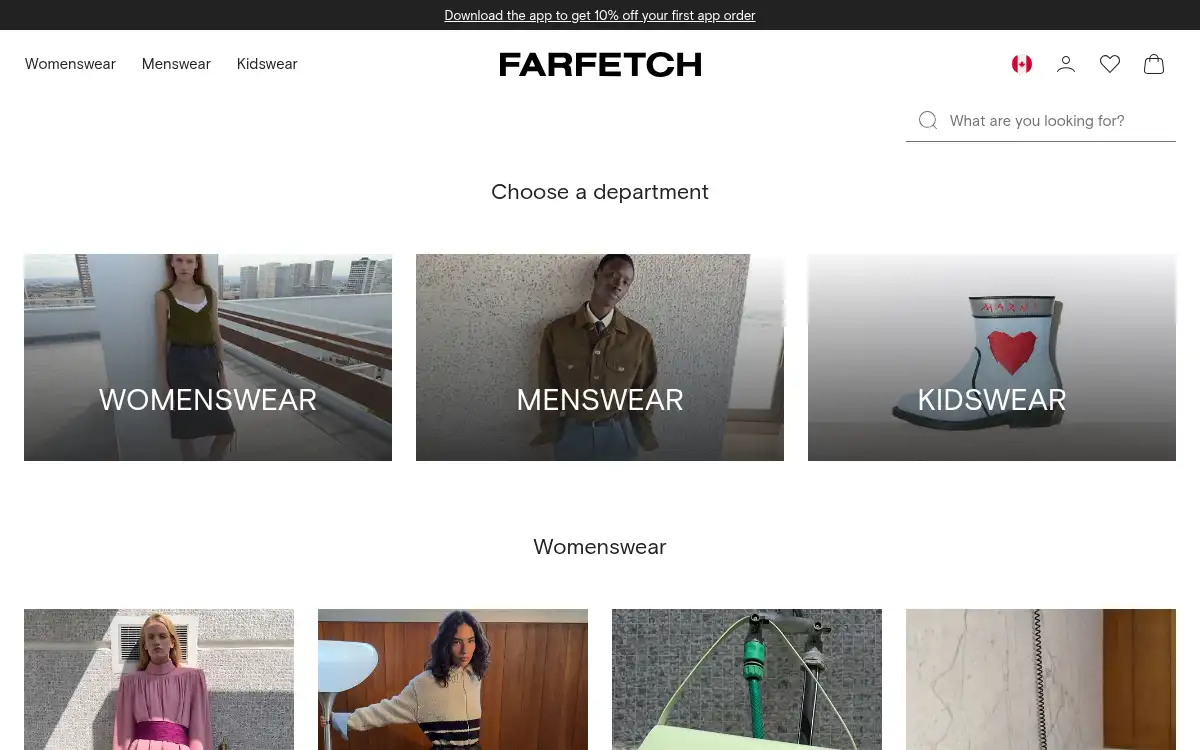 www.farfetch.com screenshot