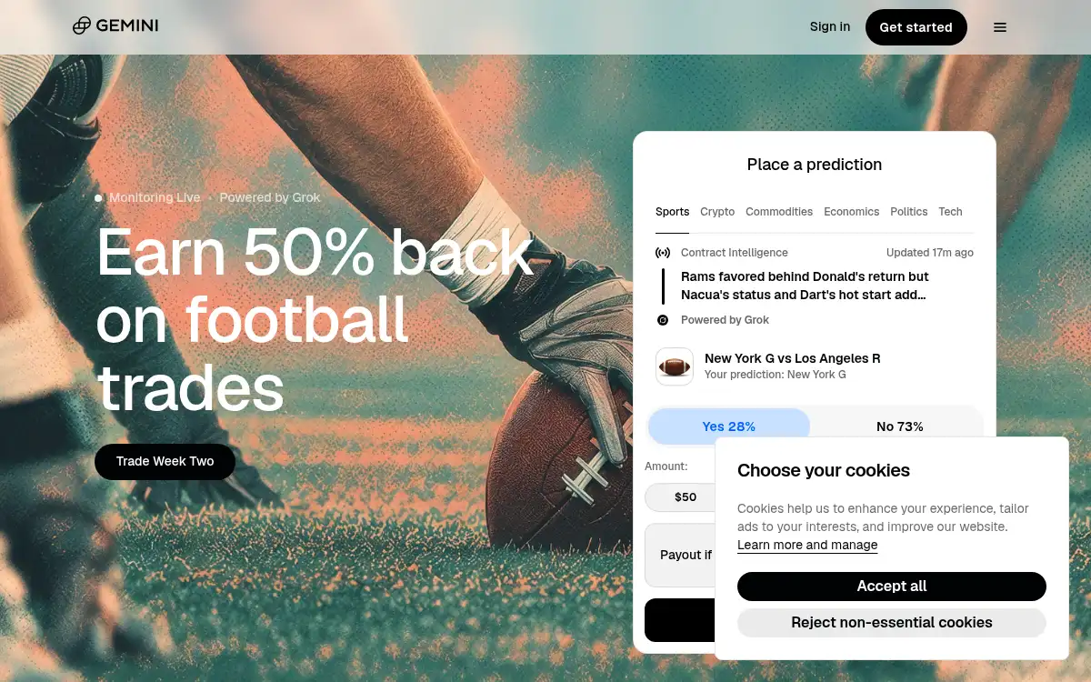 www.gemini.com screenshot